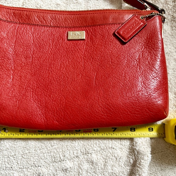Coach Red Leather Crossbody Bag - Picture 11 of 12